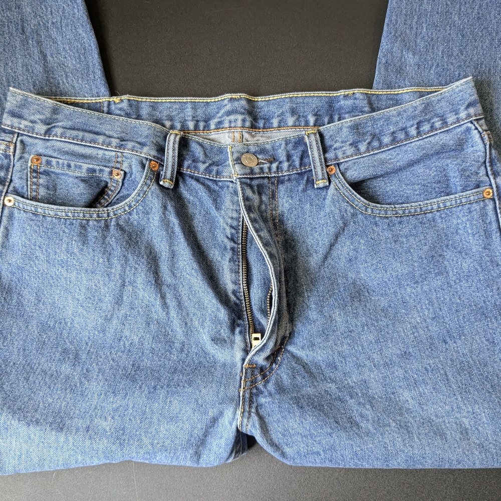 Levi's Men's 505 38x34 Regular Fit Classic Straight Denim Jeans CA00342 WPL 423 - Picture 9 of 13